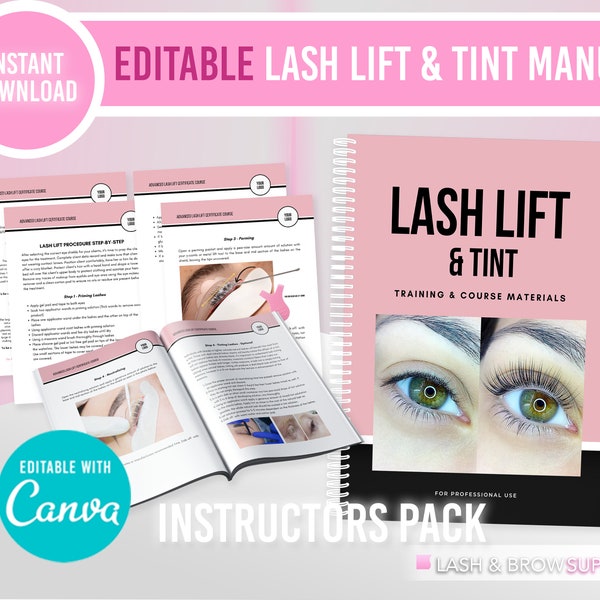 Lash Lift Training Manual PDF, Lash Lift Manual, Lash Forms, Lash lift client forms, Client Waiver, Lash Lift Manual pdf, lash lift class