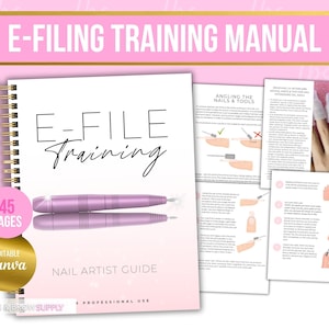 E File-trainingshandleiding, E-file Nail Guide, e-vijlen nagelcursus, E-File Techniques, E-File Bits, Nail Tech, e-file certificering, manicure