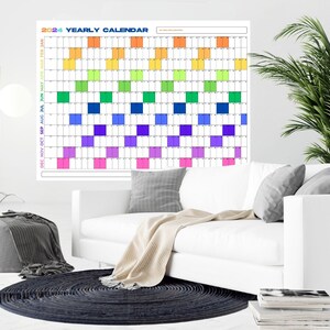 2024 Giant Wall Calendar, 2024 Year Wall Planner, Annual Planner ...
