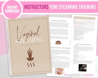 Manual de treinamento Yoni Steam, formulário de consentimento Yoni, guia yoni steam, v-steam, suprimentos yoni steam Vestir-se para a sessão yoni, v steam em casa