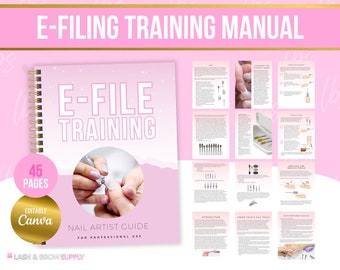 E File-trainingshandleiding, E-file Nail Guide, e-vijlen nagelcursus, E-File Techniques, E-File Bits, Nail Tech, e-file certificering, manicure