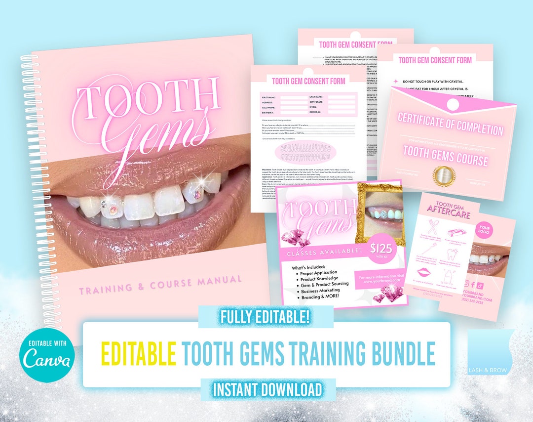 Tooth Gems Training Manual, Teeth Gems, Tooth Jewelry Application