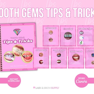 Trucs et astuces sur les gemmes dentaires, cours sur les gemmes dentaires, application de bijoux dentaires, bijoux dentaires, esthéticienne, formation sur les gemmes dentaires, modification sur canva