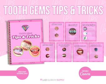 Tooth Gems Tips and Tricks, Teeth gems course, Tooth jewelry application, Tooth Jewelry, Esthetician, Tooth gems training, edit in canva