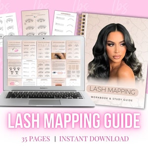 Lash Map Anleitung, Lash Map Übungsblätter, Lash Map Übungsblätter, Lash Map Training Guide, Lash Maps Workbook, Lash Fan Übungsblätter