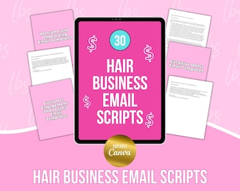 Hairstylist Email Sequence Script, Email Campaign, Marketing Template , Email bundle, Sales Email, Beauty email, Sale Flyer, Welcome Email