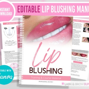 Editable Lip Blushing, Lip Blush Manual, Ombre Lips, Lip neutralization, Cosmetic Tattoo, pmu lips, Micropigmentation, Permanent lip liner