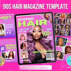 90年代ヘアマガジンテンプレート、ヘアブック、ヘアマガジン、90年代ヘアマガジン、ネイルマガジン、マガジンカタログ、メイクアップカタログ、ブレイド、ブティック