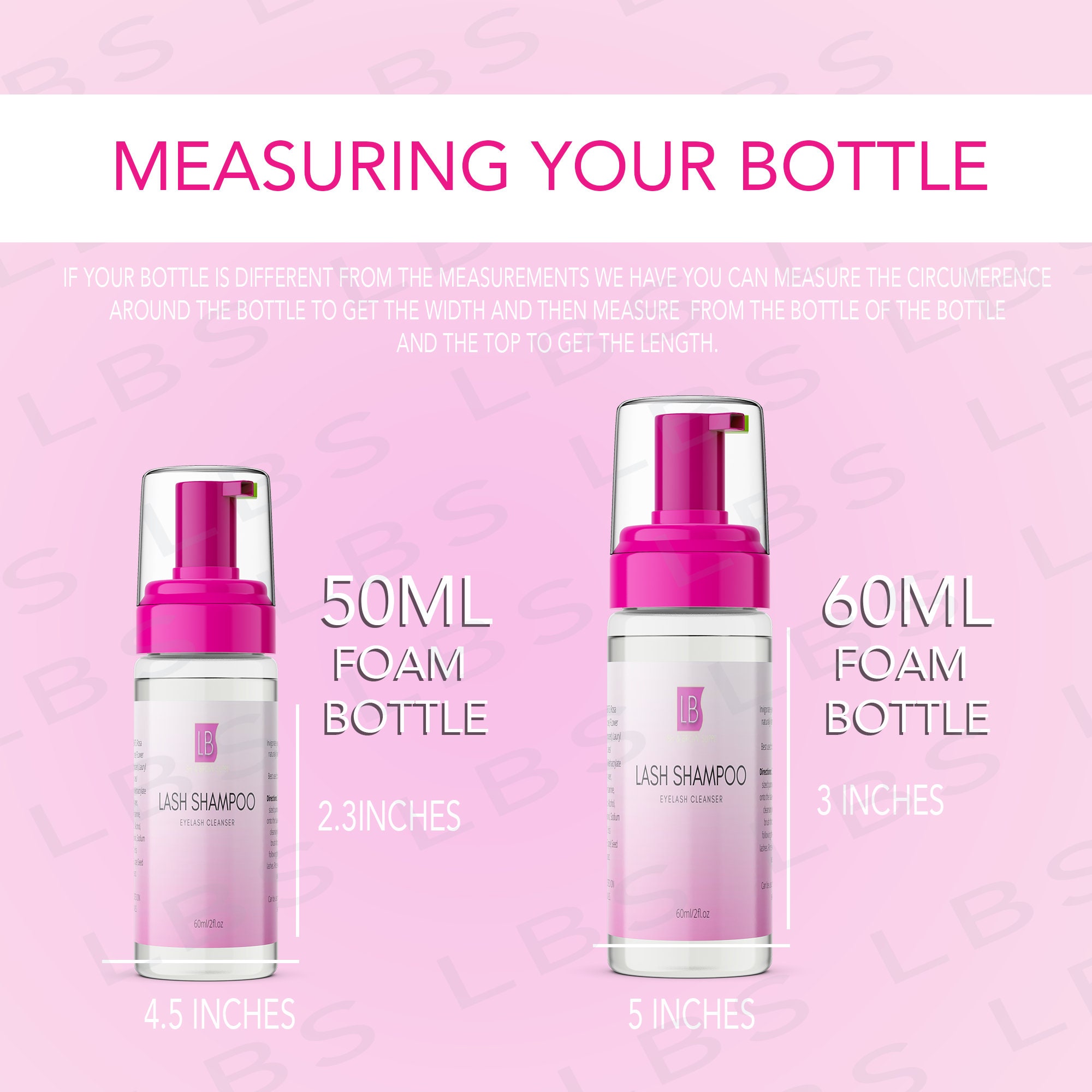 DIY Editable Eyelash Eyelash Cleanser Foam Bottle Label Lash Etsy