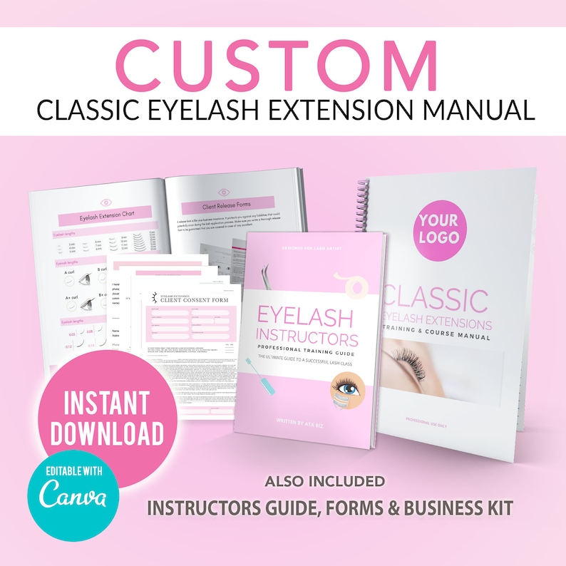 Custom Classic Eyelash Extension Course Training Manual Etsy Custom Classic Eyelash Extension Course Training Manual Etsy