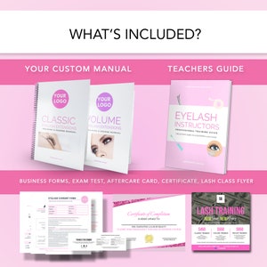 Custom Classic Eyelash Extension Course Training Manual, Eyelash ...