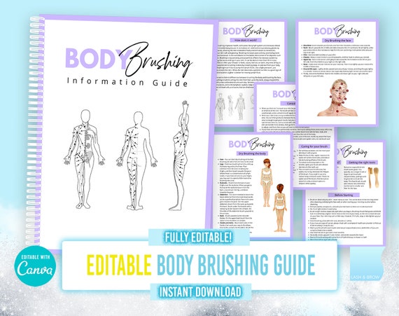 Body Brushing, Body Brushing guide, Body Brush Quick Guide, Body Contouring, Face brushing, dry body brushing, lymphatic drainage
