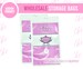 Eyelash Storage Bags for Mink Eyelash Line, Eyelash laser zip bags, Custom Lash Line - Pink Swisher Bags 