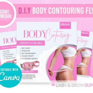 Body Sculpting, Body Contouring, Flyer, Body Sculpting Forms, Body Sculpting flyer, Consent, Feminine body sculpting