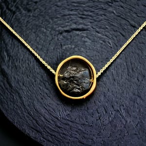 Anxiety Necklace, Fidget Crystal Necklace, Siblings Gift, Solid 925 Silver, 14k Gold Plated