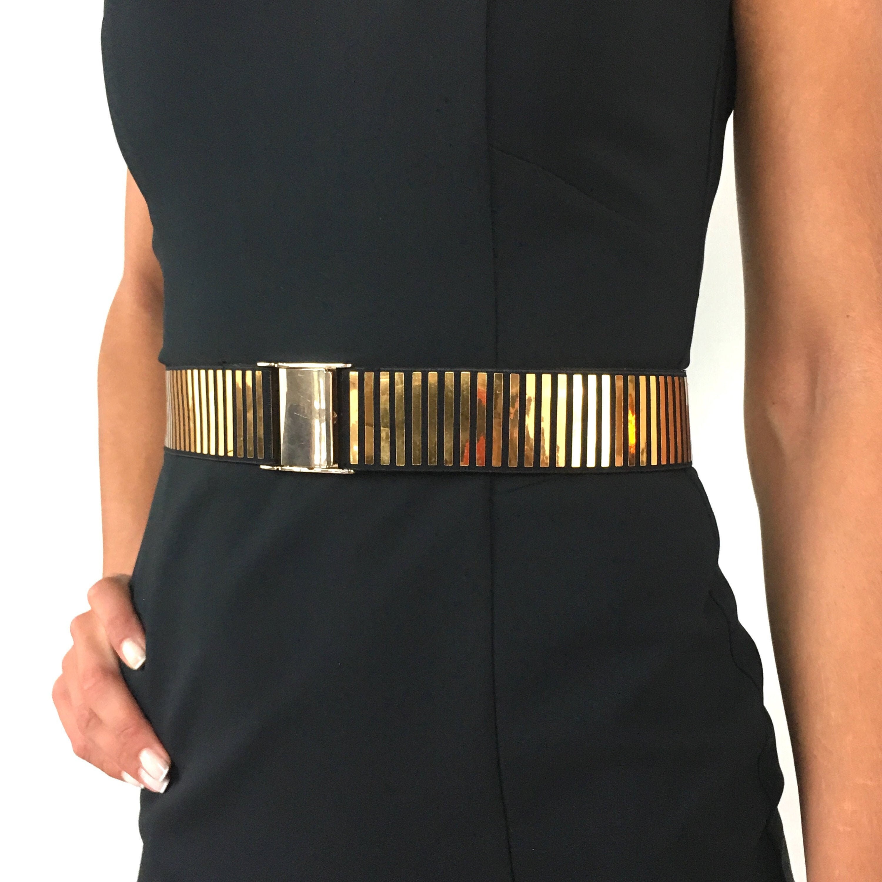 Metal Waist Belt Gold Metal Plated Belt Women Punk Full Metal Mirror Skinny Waist Belt 2cm Metal Waist Belt Gold Metal Plated Belt Women Punk Full Metal Mirror Skinny Waist Belt 2cm
