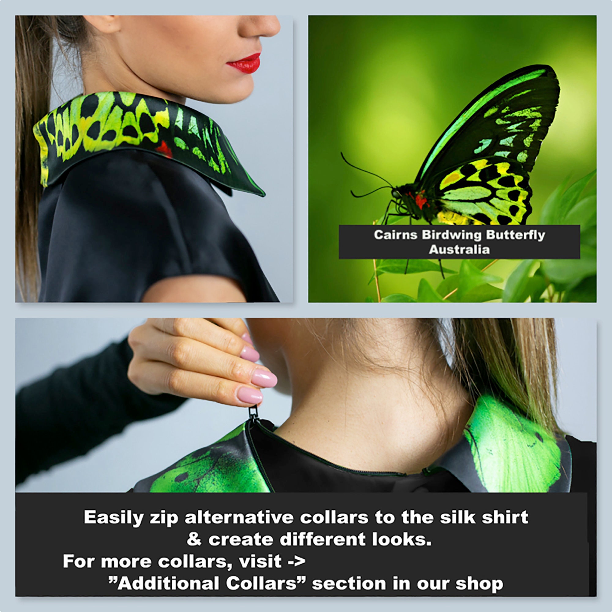 Butterflies Silk Shirt