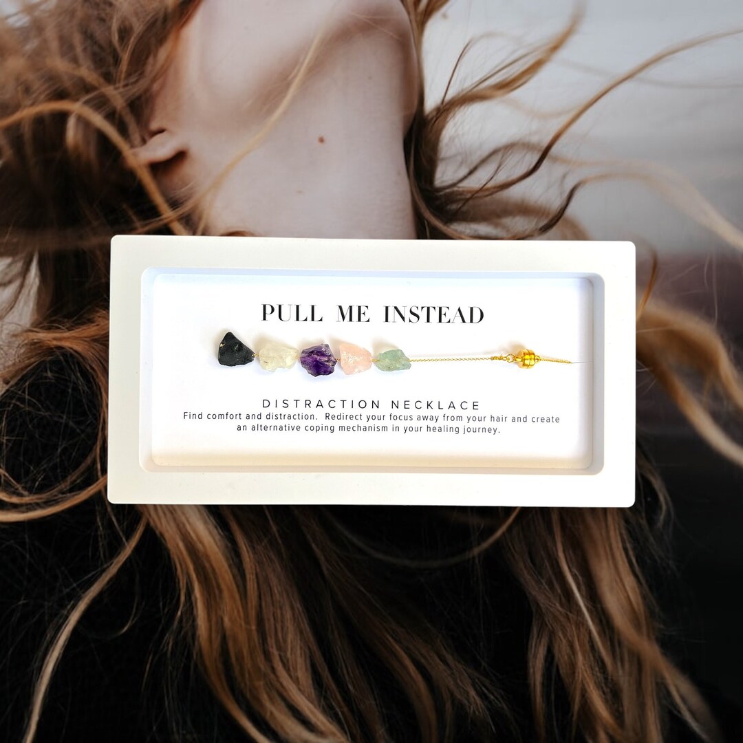 Stop Hair Pulling Hair Pulling Distraction Necklace Self Etsy