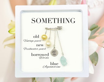 Bridal Bouquet Charm, Wedding Day Charm-Wedding Good Luck Charm-Mother to Bride-Wedding Gown Charm-Bridal Bouquet-Something Blue- Bride