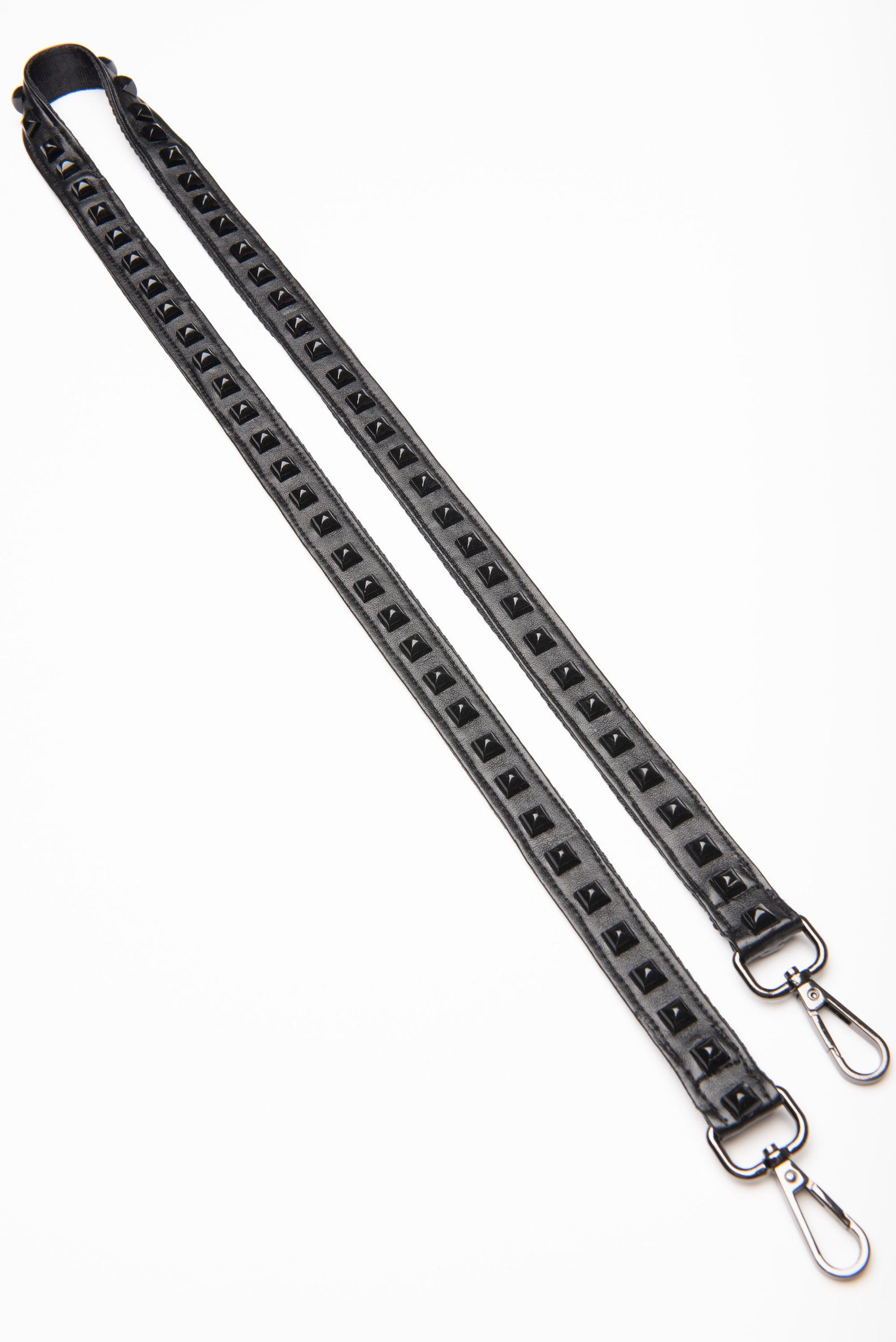 Black Pyramid Studs Cross Body Bag Strap Rock Studs Camera Strap Studded Purse Strap Cross Body