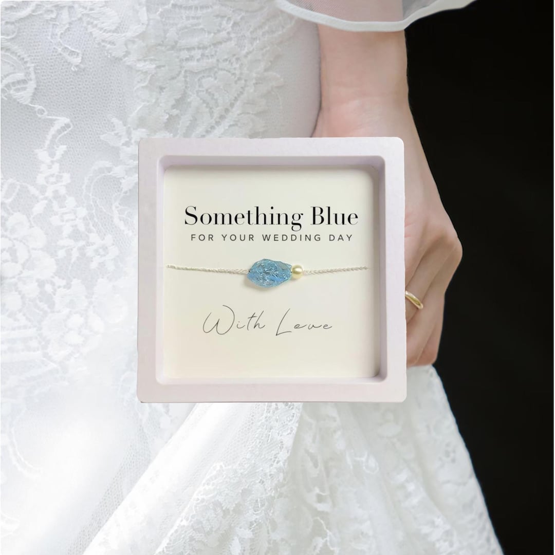 Something Blue Anklet Gold and Silver, Something Blue, Bridal Shower ...