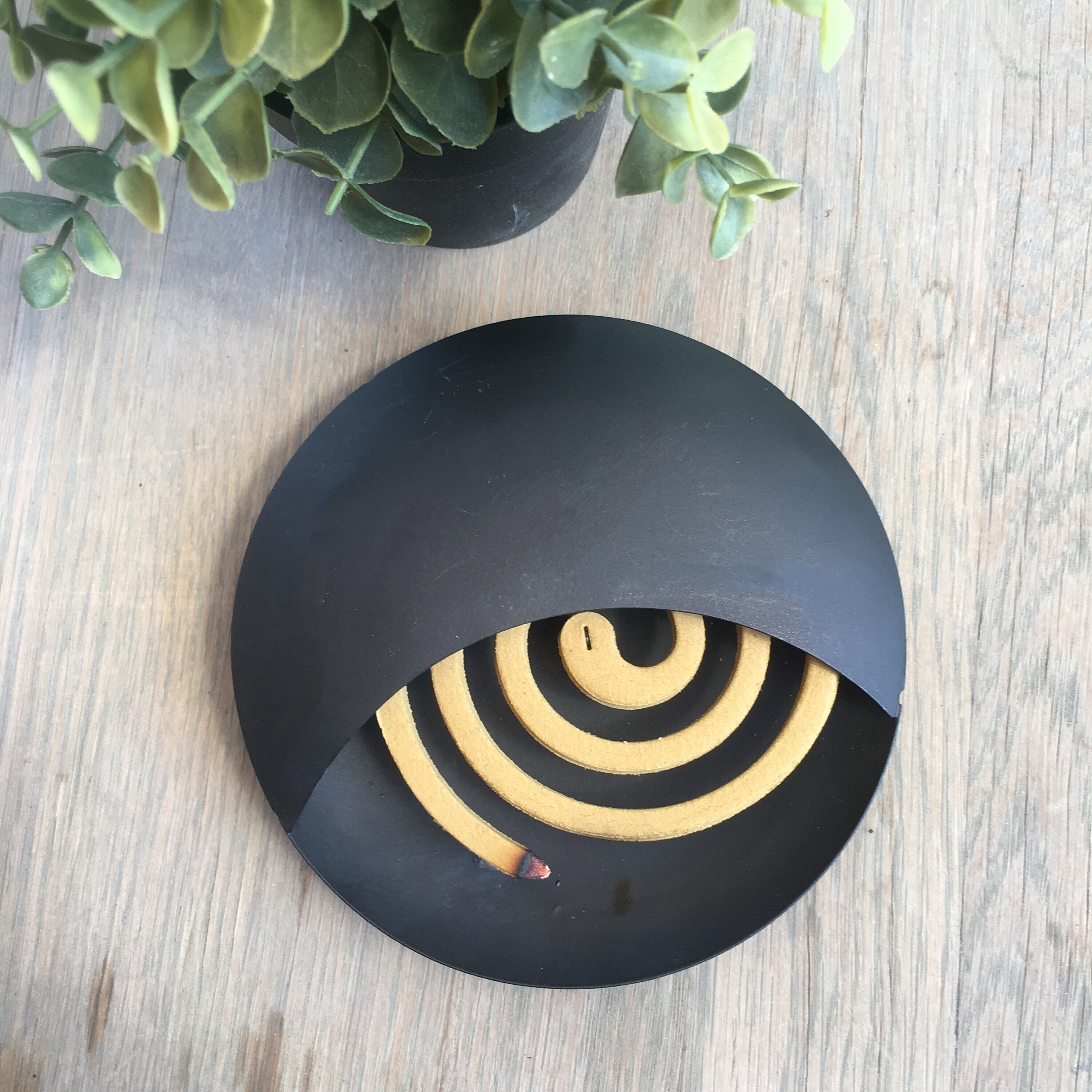 Mosquito Coil Holder in Black Metal. Modern Metal Mosquito Etsy Australia