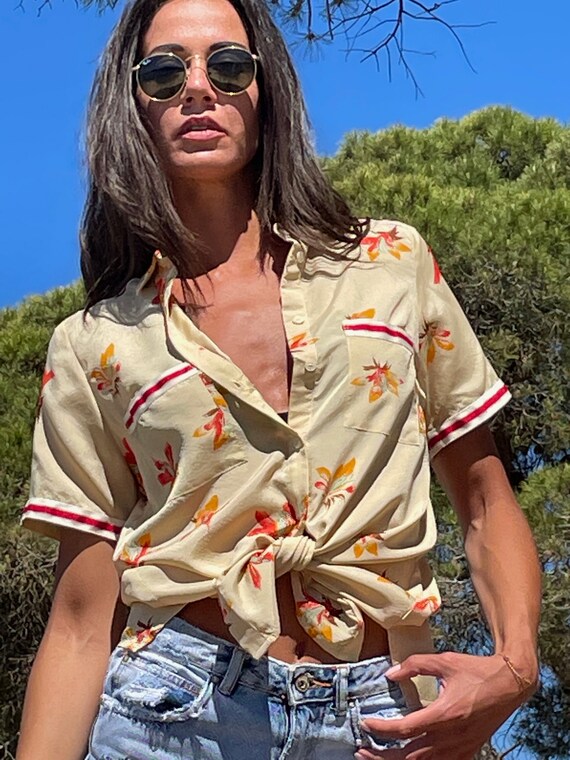 Floral summer hotsell shirt