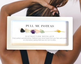 Stop Hair Pulling, Hair pulling Distraction Necklace, Hair picking, Self Help, Hair Pulling  Toy, Trich, Anti Hair Pulling Necklace