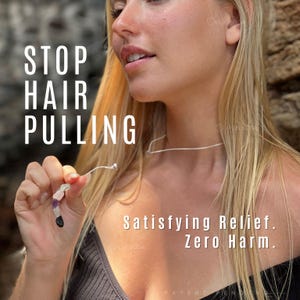 Stop Hair Pulling Toy, Hair pulling Distraction Necklace, Hair picking Distraction,Self Help, Hair Pulling , Trich, Anti Hair Pulling, Tools