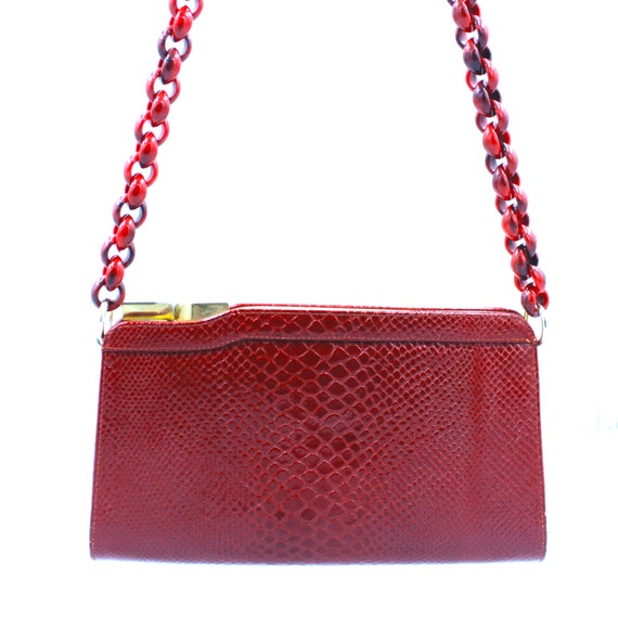 Red purse strap sale