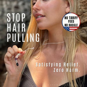 Stop Hair Pulling Toy, Hair pulling Distraction Necklace, Hair picking Distraction,Self Help, Hair Pulling , Trich, Anti Hair Pulling, Tools