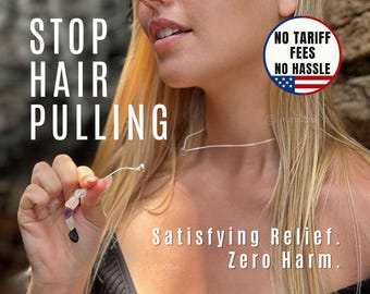 Stop Hair Pulling Toy, Hair pulling Distraction Necklace, Hair picking Distraction,Self Help, Hair Pulling , Trich, Anti Hair Pulling, Tools