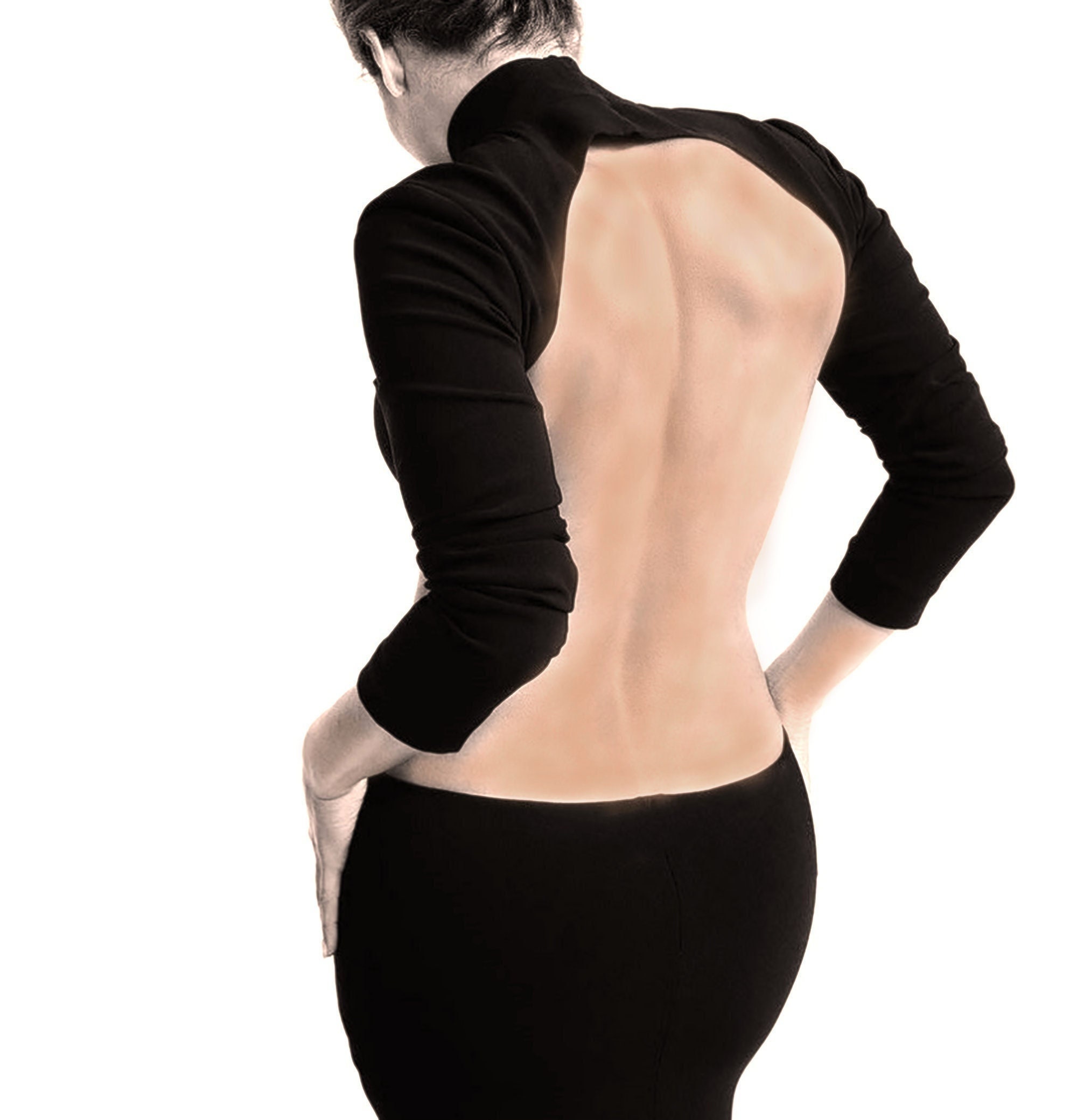 Open Back Dress - Etsy
