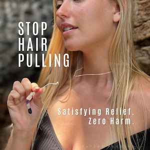 Stop Hair Pulling Toy, Hair pulling Distraction Necklace, Hair picking Distraction,Self Help, Hair Pulling , Trich, Anti Hair Pulling, Tools