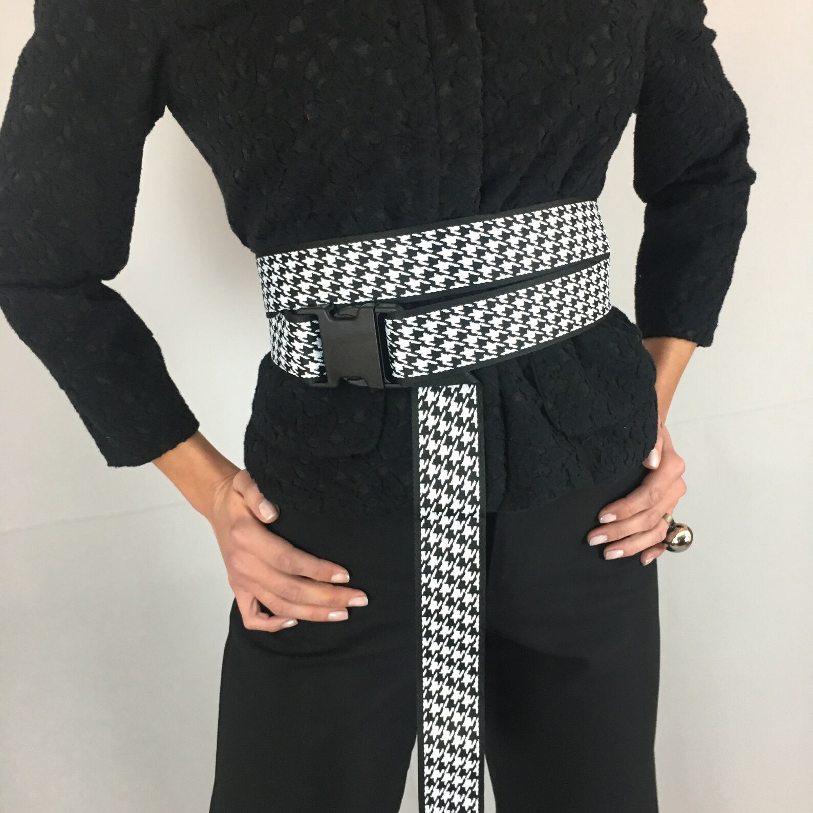 Black and White Extra Long Belt Long Waist Belt Women Wrap Etsy UK