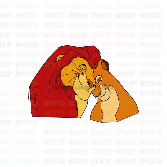 Mufasa And Nala The Lion King 1 Svg Dxf Eps Pdf Png Cricut Etsy