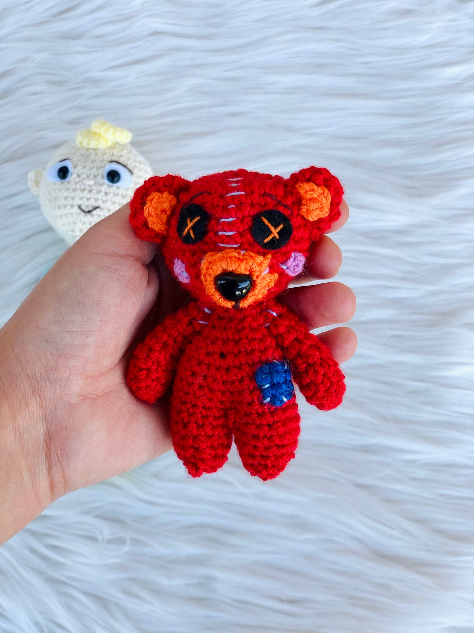 Cocomelon JJ Red Teddy Bear Amigurumi Crochet Baby Organic | Etsy
