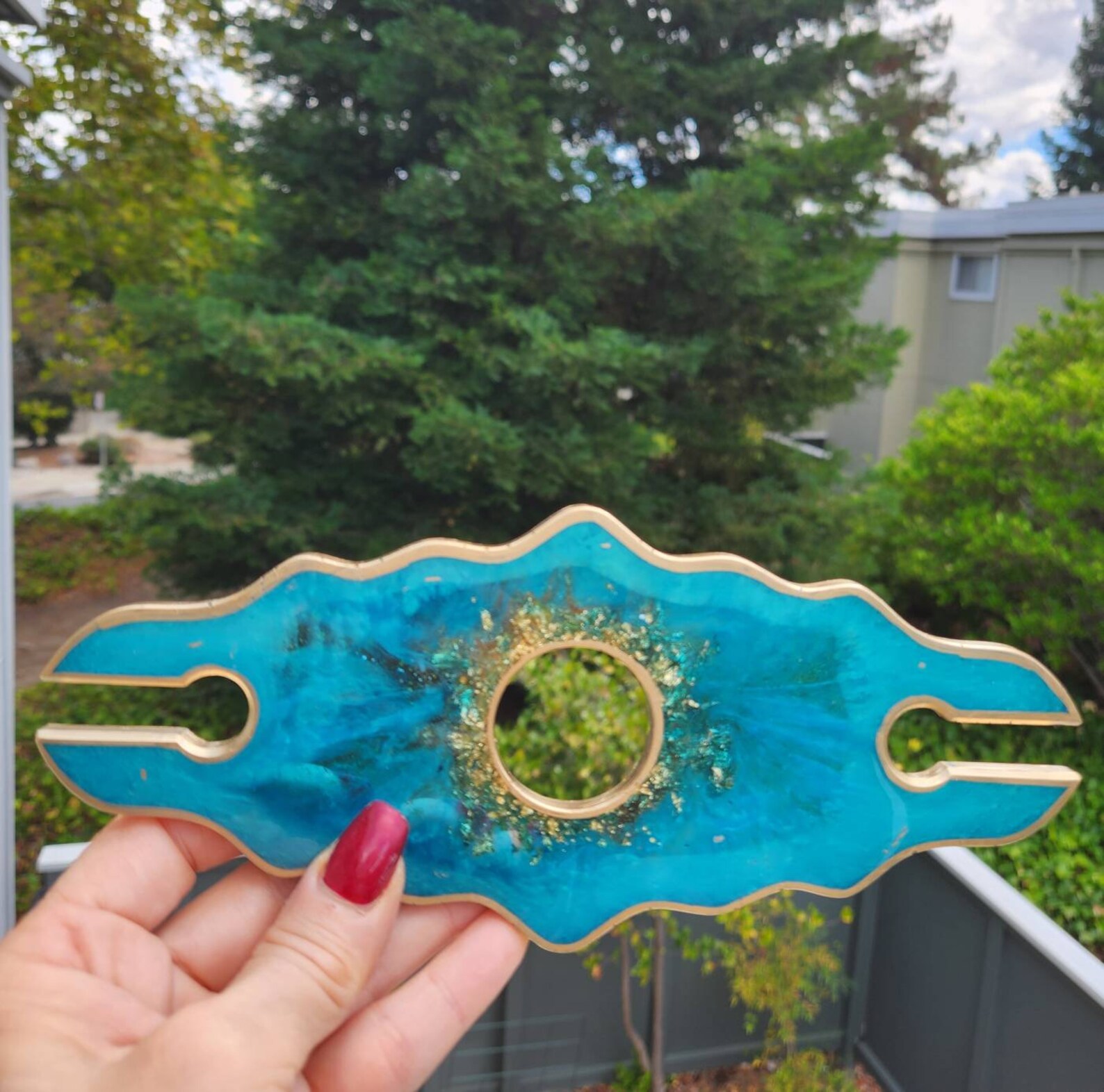 Geode Resin Wine Butler Resin Bottle Holder Resin Agate Etsy