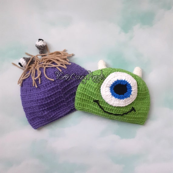 Monsters Inc Crochet Beanies Mike 