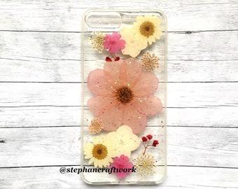 Handmade genuine pressed flower case for iPhone XR XS Max 6 6s 7 8 Plus Samsung galaxy S6 S7 edge S8+ S9+ S10+ S10e note8 note9