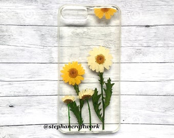Handmade genuine pressed flower case for iPhone XR XS Max 6 6s 7 8 Plus Samsung galaxy S6 S7 edge S8+ S9+ S10+ S10e note8 note9
