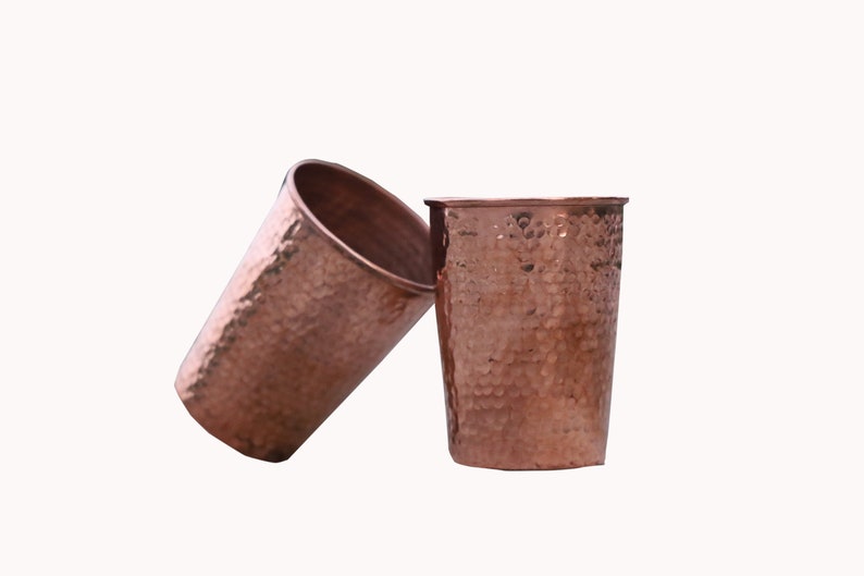 Handmade Copper Tumbler Cup Glass 250 ML Copper Drink Glassess Mug Anniversary Gift image 5