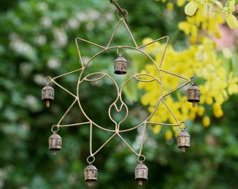 Handmade Feng Shui Vintage Bell Sun Wind Chimes For Outdoors Home Office Garden Decor Memorial Gifts For Love