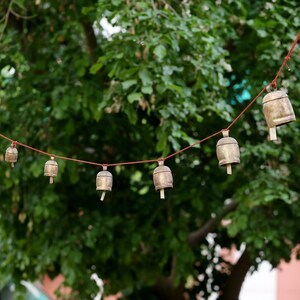 8 Different Size Rustic Witch Bells For Crafts garland For farmhouse Ornaments
