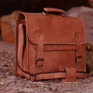 Sac Messager en cuir pour hommes Porte-documents Crossbody Épaule Sacs-cadeaux