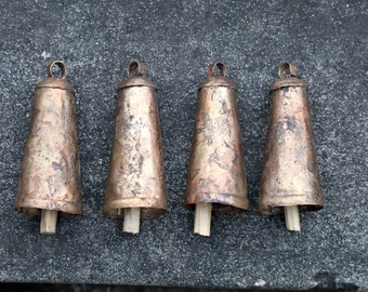 5inch Long Rustic Harmony Bells for wind chimes Crafts Gold bell