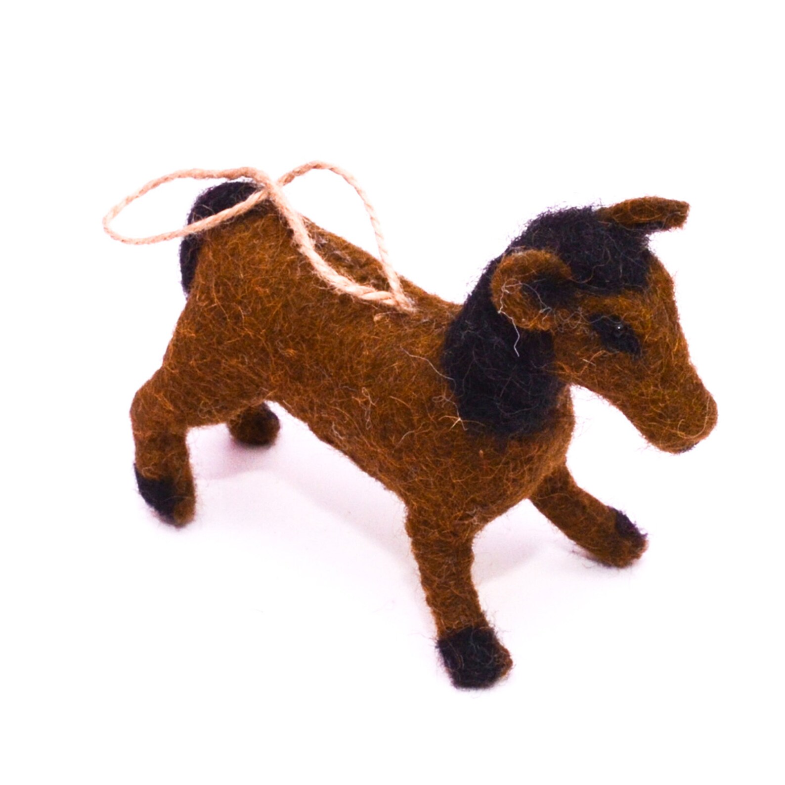 Handmade Needle Felt Horse Toy Gift Ornament Figure Christmas Etsy