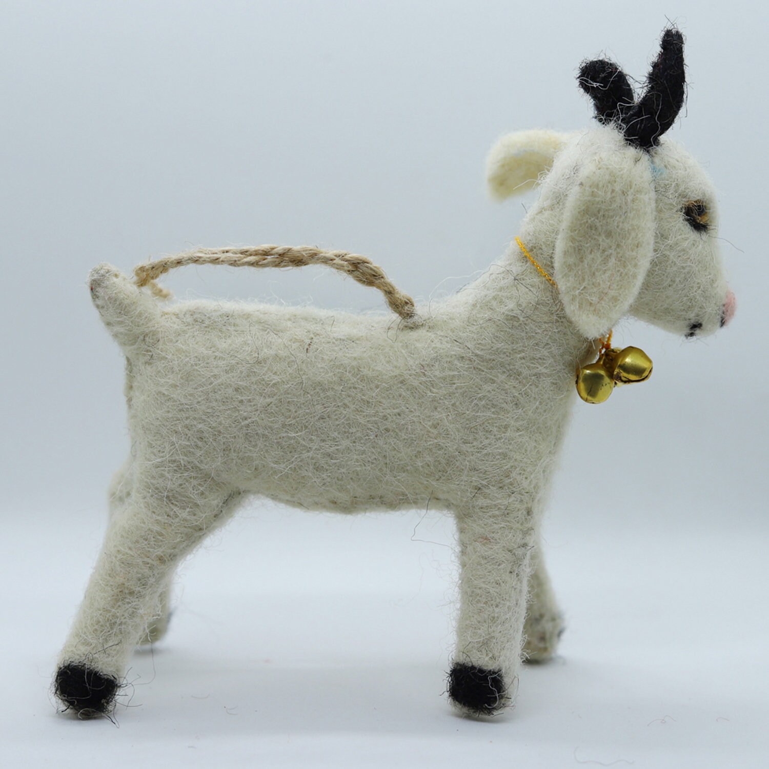 Handmade Needle Felt Goat Toy Christmas Gift Felt Ornaments Etsy