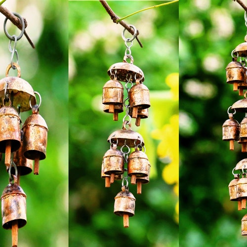 Bellshaped Handmade Ceramic Wind Chimes Etsy