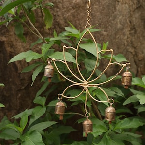 Handmade Feng Shui Metal Lotus Style Memorial Wind Chimes Bells For Outdoors Home Office Garden Decor Gifts For Love